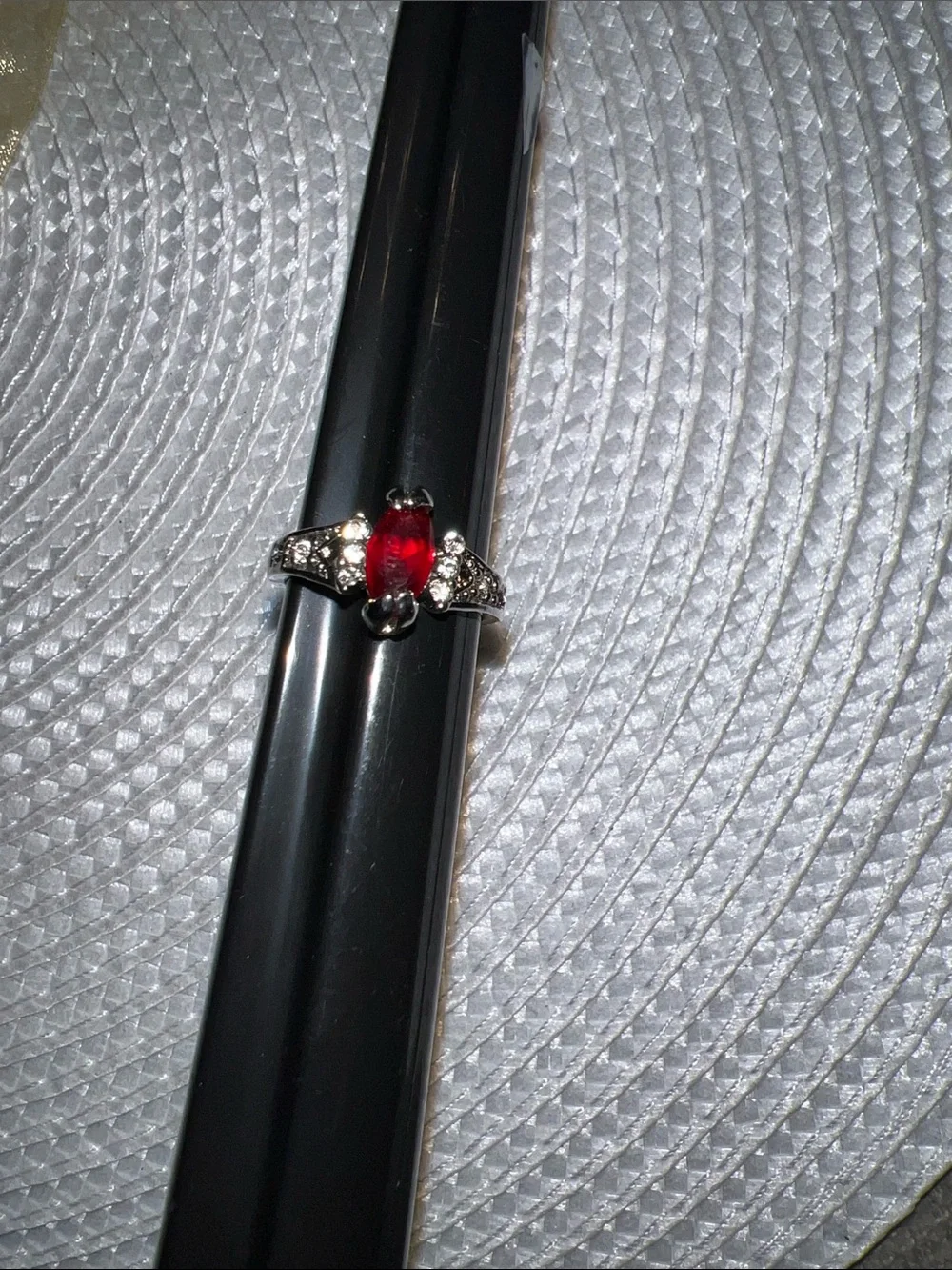 Red Crystal Statement Ring - Women Jewelry